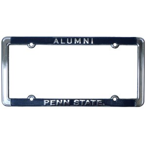 Penn State Alumni chrome license plate frame image